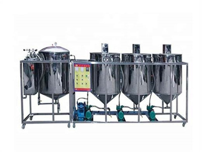 Machine hydraulique de raffinage d’huile de viande de noix de coco 100-200 kg/h