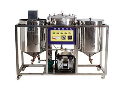 Machine automatique de raffinage d’huile de combinaison d’arachides comestibles