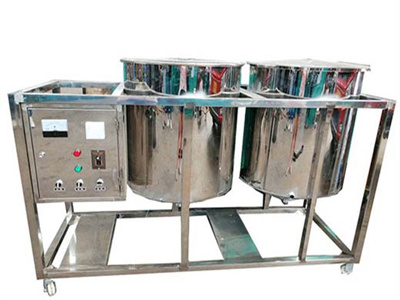 machine de raffinage d'huile de sésame