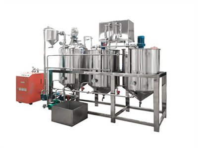 machine de processus de raffinage d'huile comestible 1 à 5 tonnes par jour